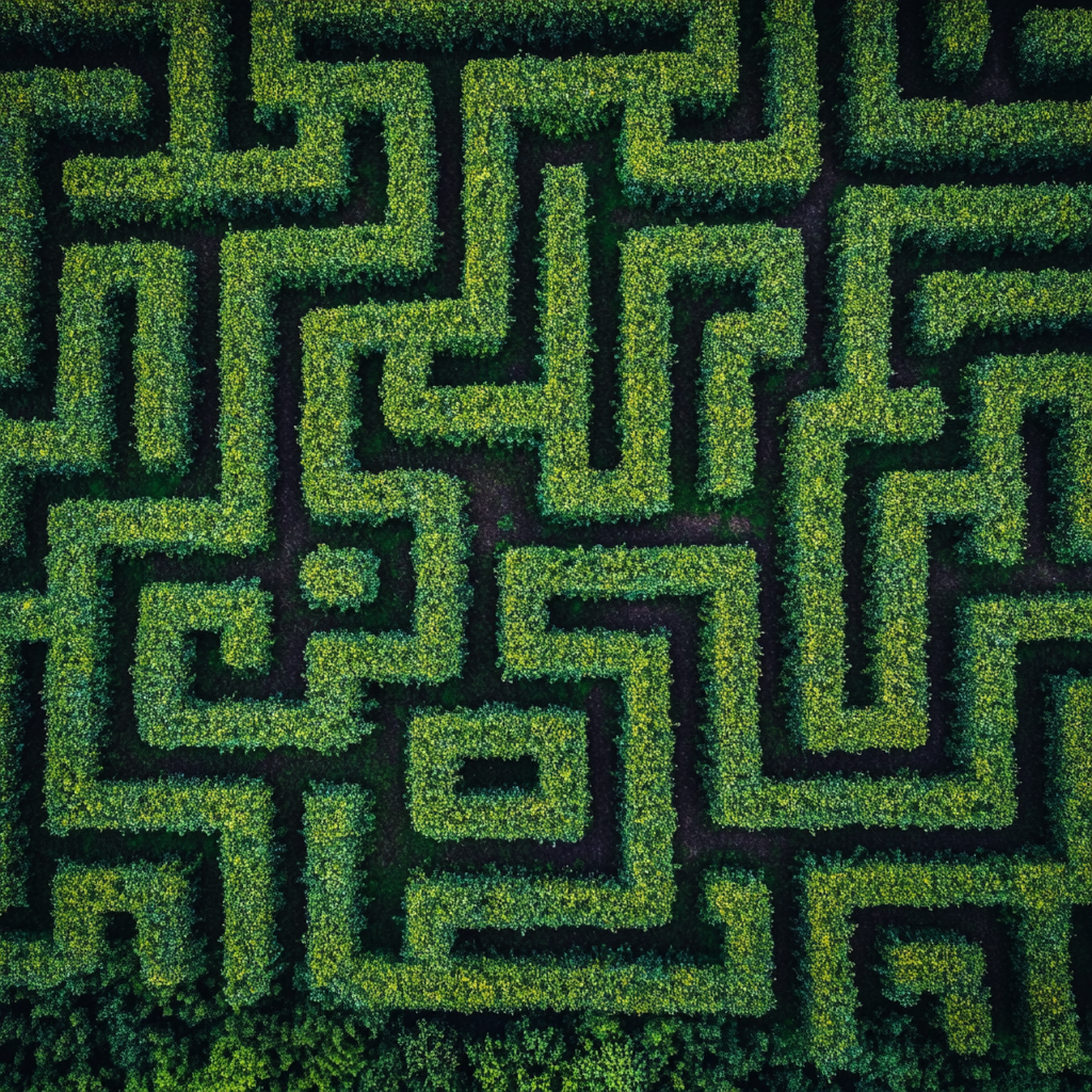 Labyrinth-Sackhüpfen für Jung und Alt …